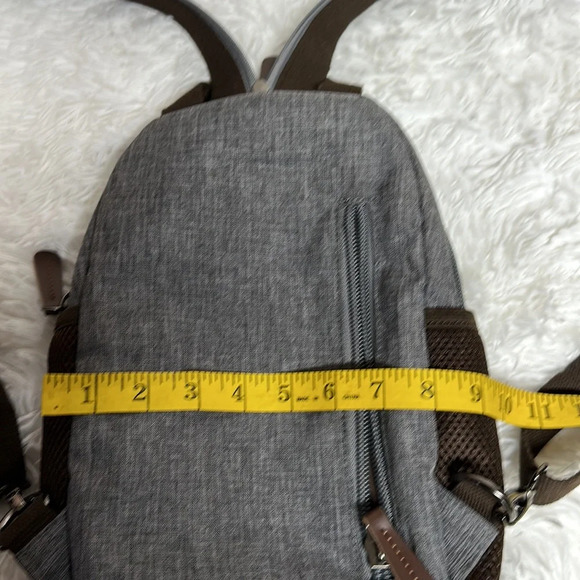 NWOT Small Canvas Backpack with Sequined Skull - Picture 10 of 12